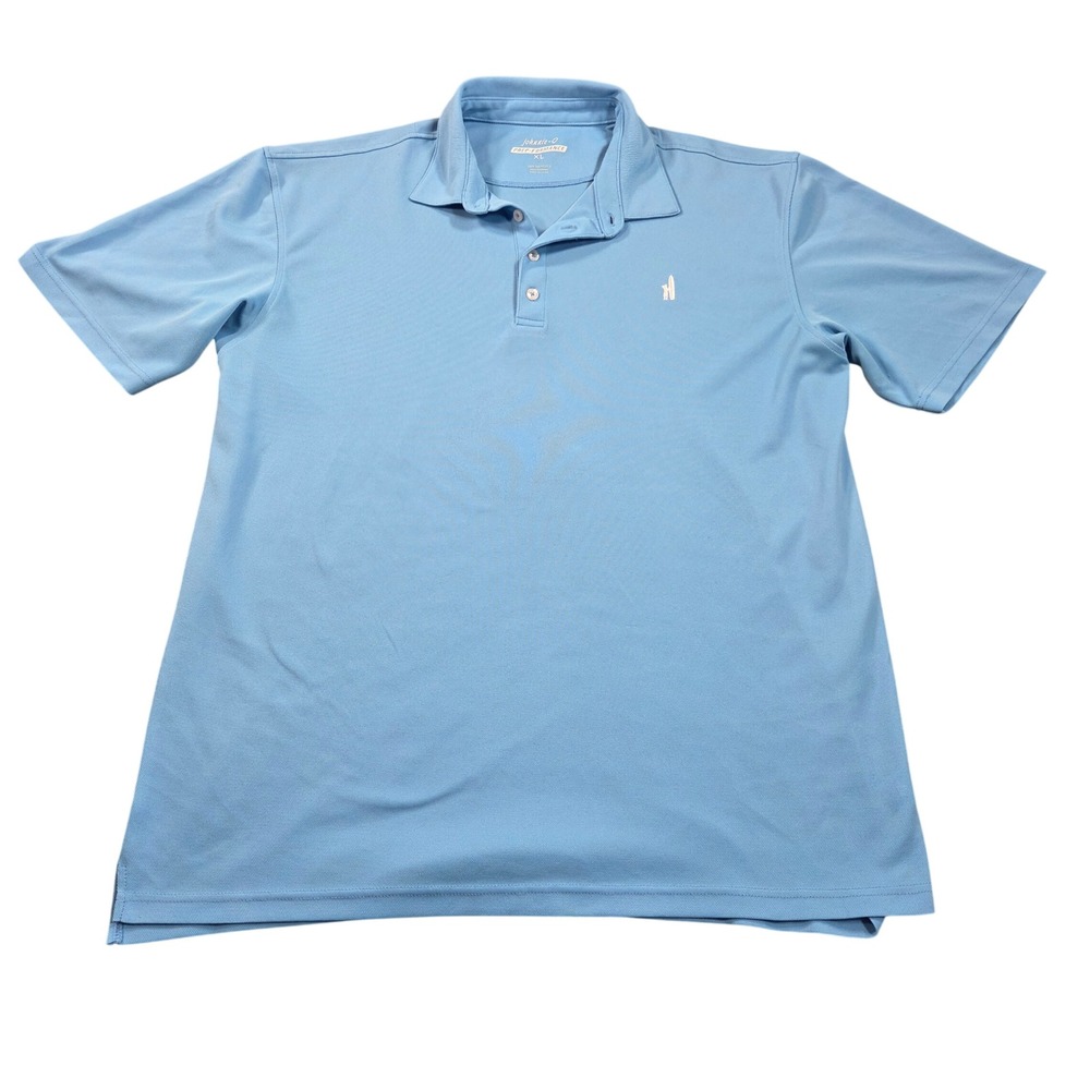 Johnnie-O Prep-Formance Polo Shirt Mens XL Blue Short Sleeve Golf Surfer Logo